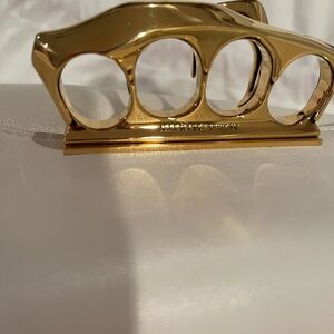 Alexander McQueen Cream Leather Bag